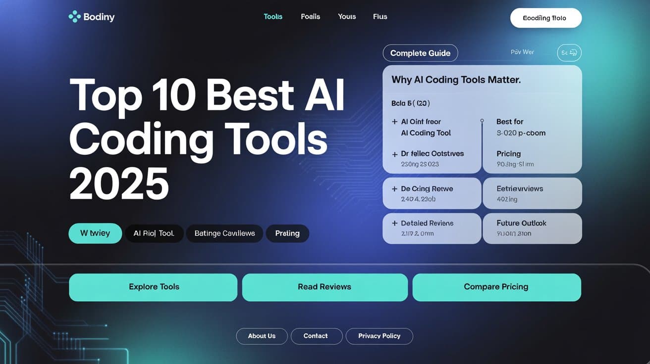 Top 10 Best AI Coding Tools 2025: Complete Guide with Rankings & Reviews